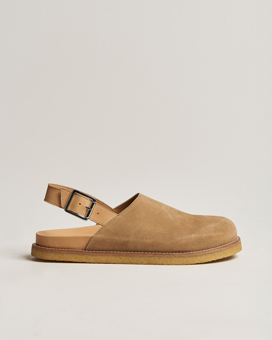 Herren | VINNY's Strapped Mule Sand Suede | VINNY's | Strapped Mule Sand Suede