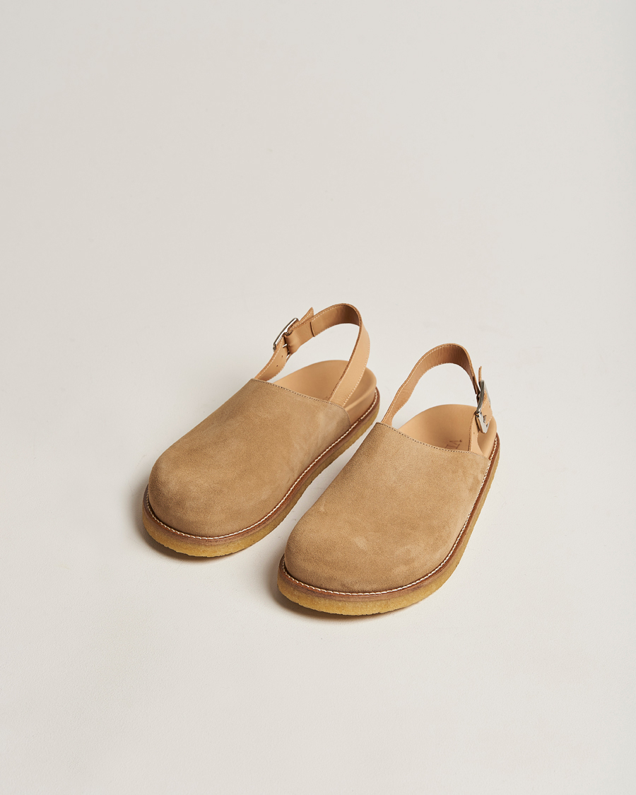 Herren | VINNY's Strapped Mule Sand Suede | VINNY's | Strapped Mule Sand Suede