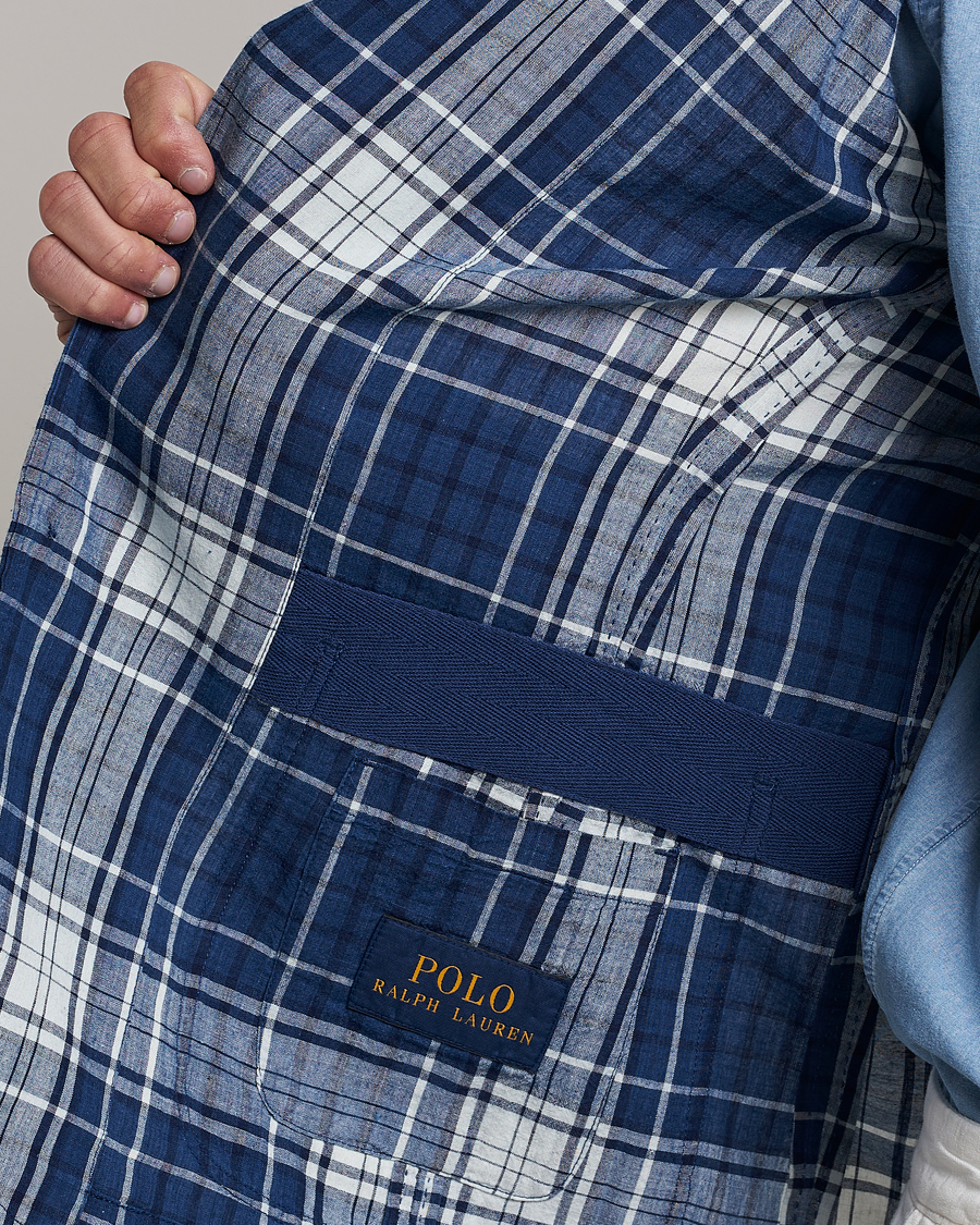 Herren | Sakkos | Polo Ralph Lauren | Madras Indigo Checked Sportcoat Blue Multi