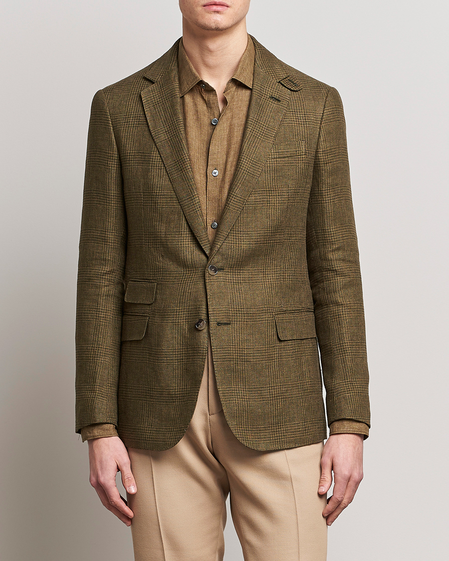 Herren | Jacken | Ralph Lauren Purple Label | Herringbone Wool Jacket Sage Green