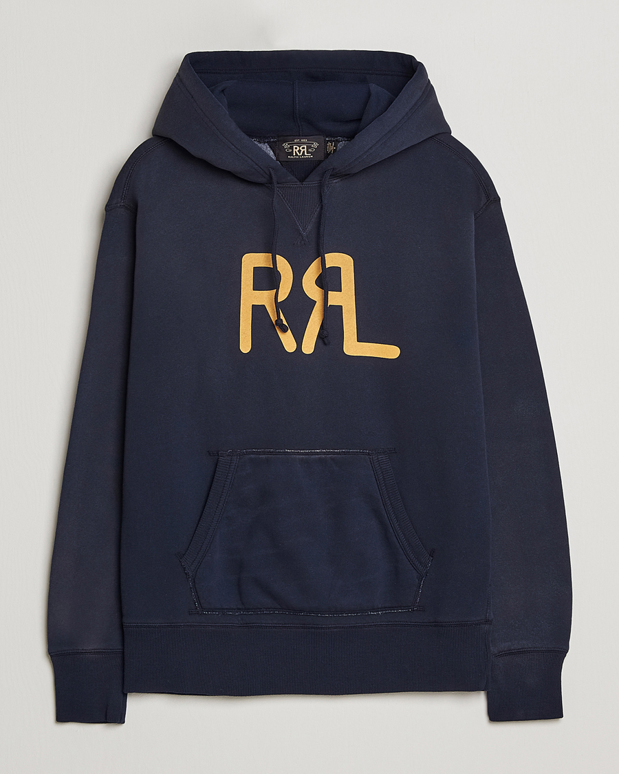 Herren | Pullover | RRL | Hooded Pullover Faded Navy