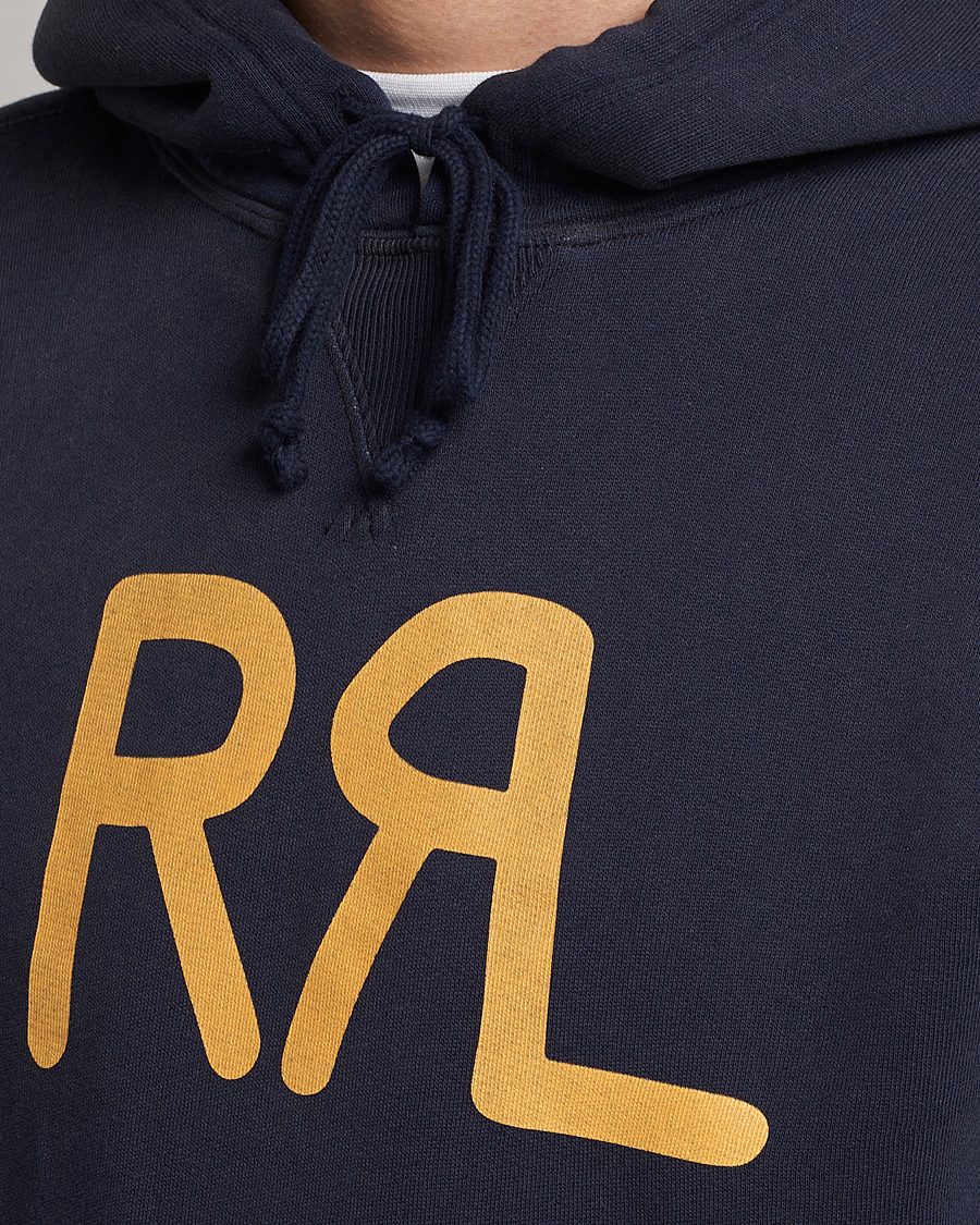 Herren | Pullover | RRL | Hooded Pullover Faded Navy