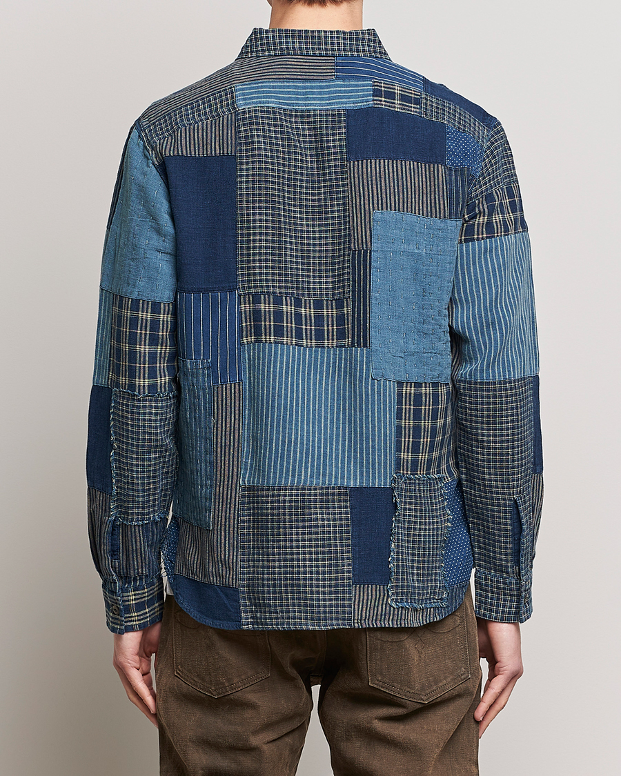 Herren | Hemden | RRL | Sweet Orr Overshirt Indigo Patchwork