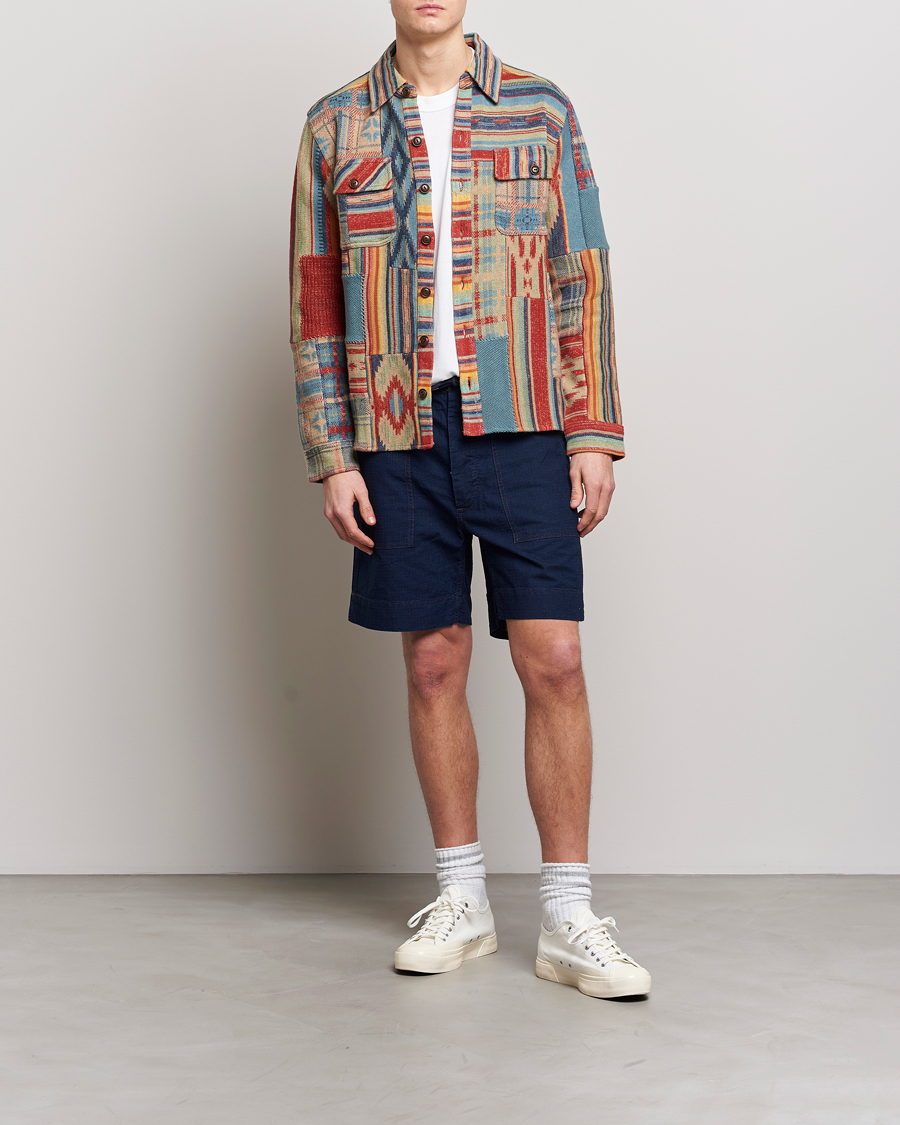 Herren | Hemden | RRL | Limited Patchwork Workshirt Red Multi