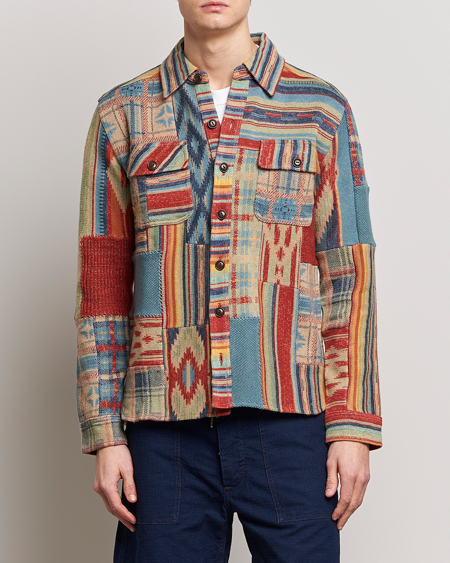 Herren | Hemden | RRL | Limited Patchwork Workshirt Red Multi