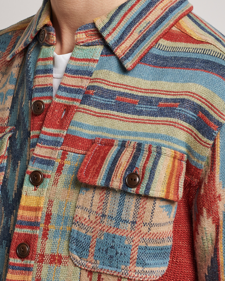 Herren | Hemden | RRL | Limited Patchwork Workshirt Red Multi