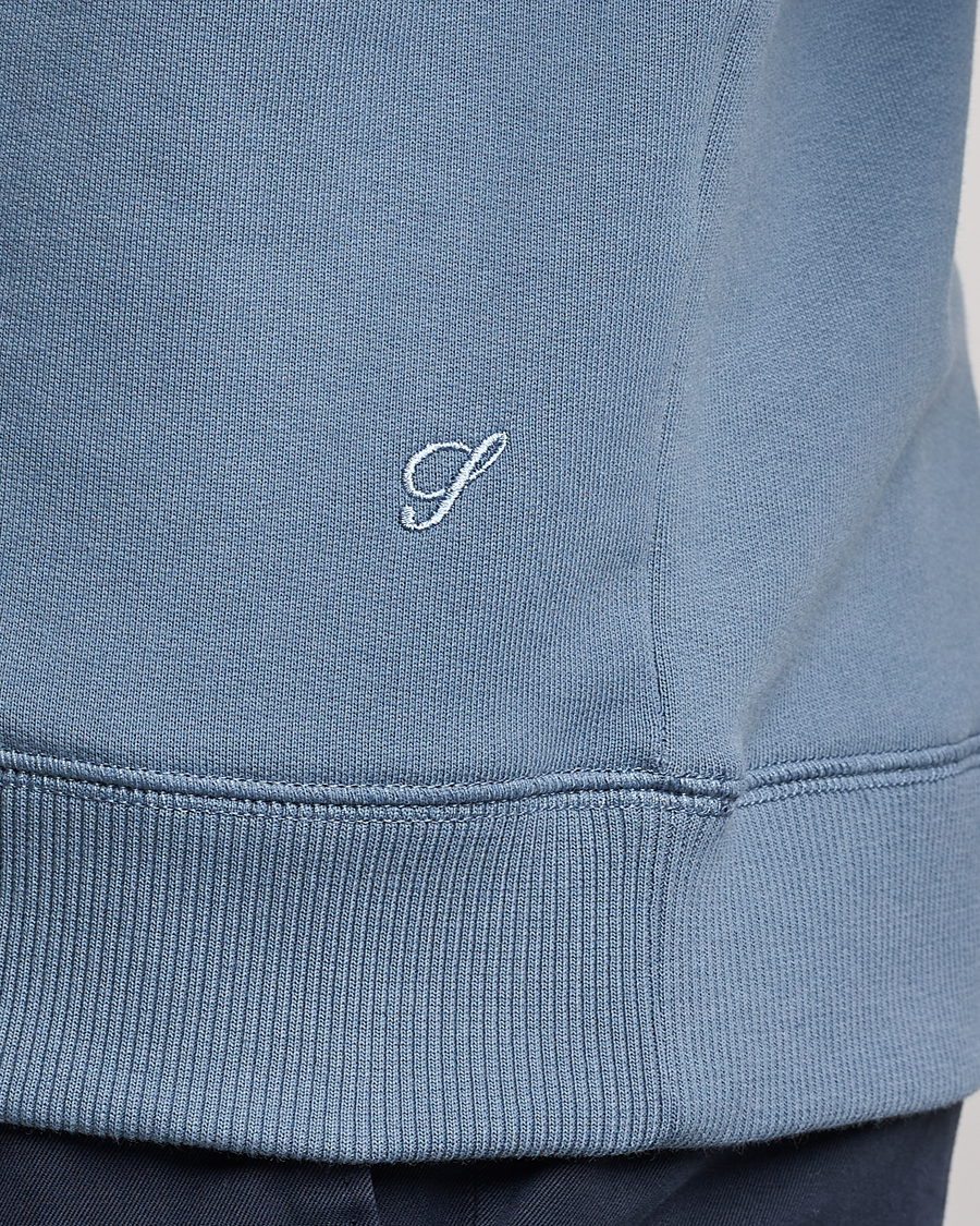 Herren | Pullover | Stenströms | Cotton Collage Crew Neck Blue