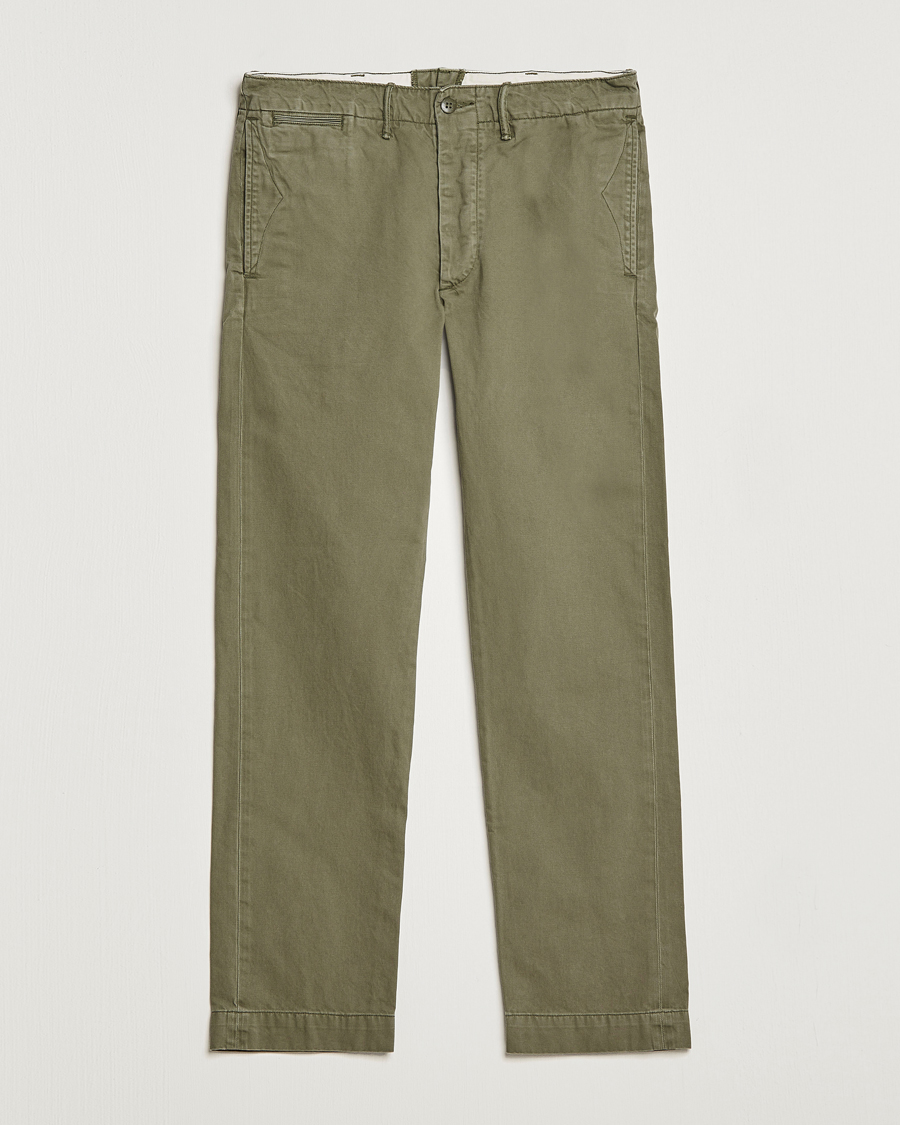 Herren | Hosen | RRL | Officers Flat Pants Olive