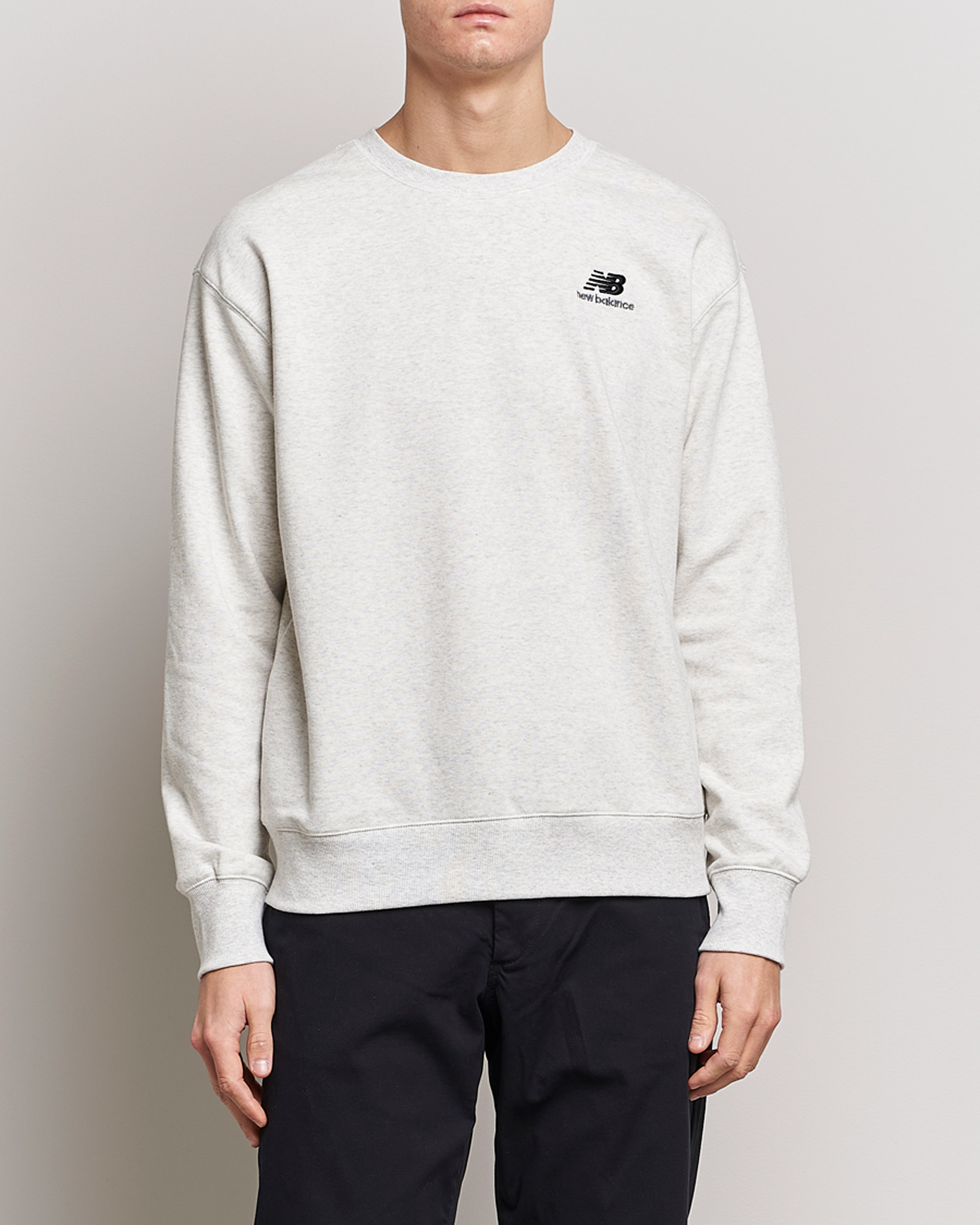 Herren | Pullover | New Balance | French Terry Sweatshirt Sea Salt Heather