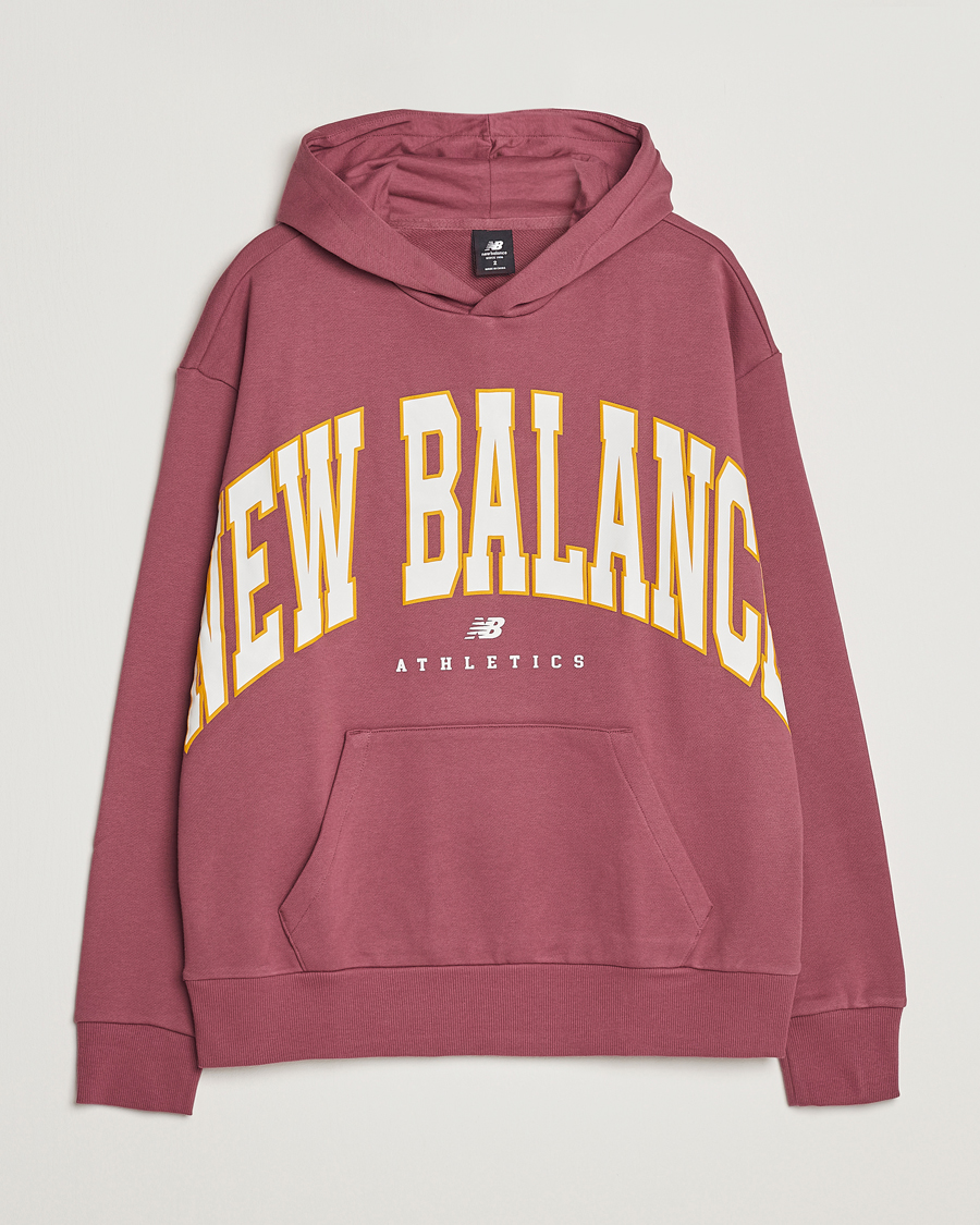 Herren | Pullover | New Balance | Athletics Warped Hoodie Washed Burgundy