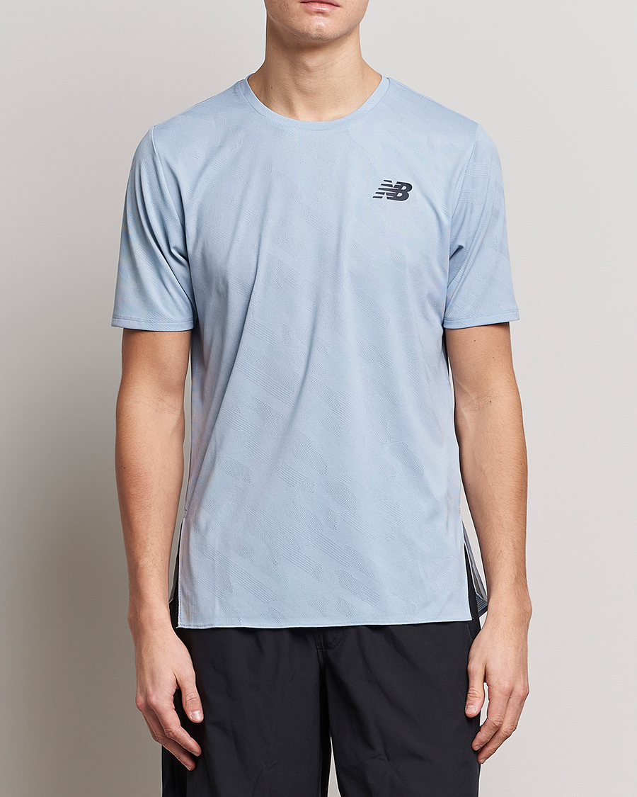 Herren | T-Shirts | New Balance Running | Q Speed Jacquard T-Shirt Light Arctic Grey