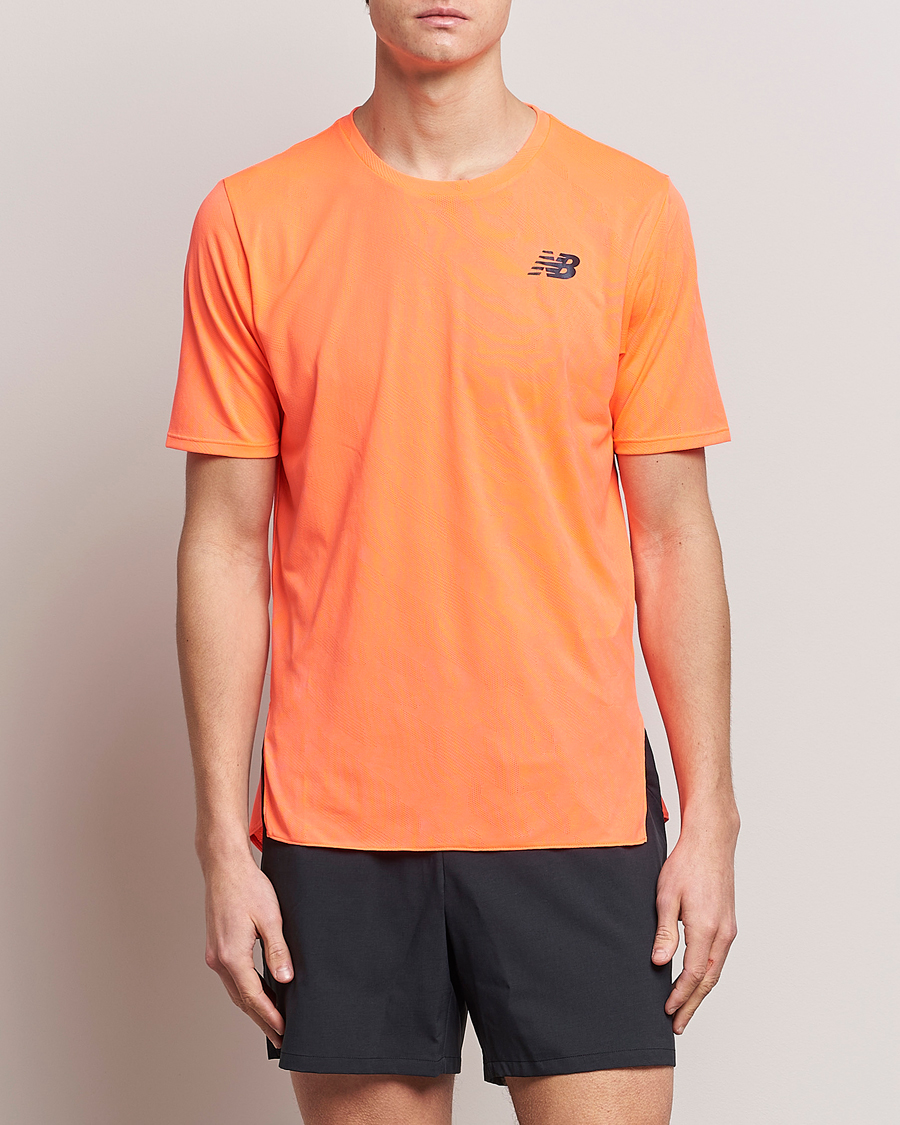 Herren | T-Shirts | New Balance Running | Q Speed Jacquard T-Shirt Neon Dragonfly