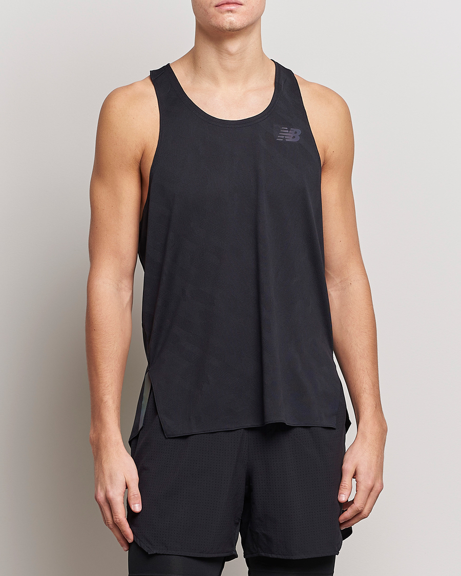 Herren | T-Shirts | New Balance Running | Q Speed Jacquard Singlet Black