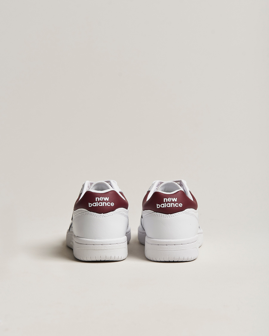 Herren | New Balance 480 Sneakers White/Burgundy | New Balance | 480 Sneakers White/Burgundy