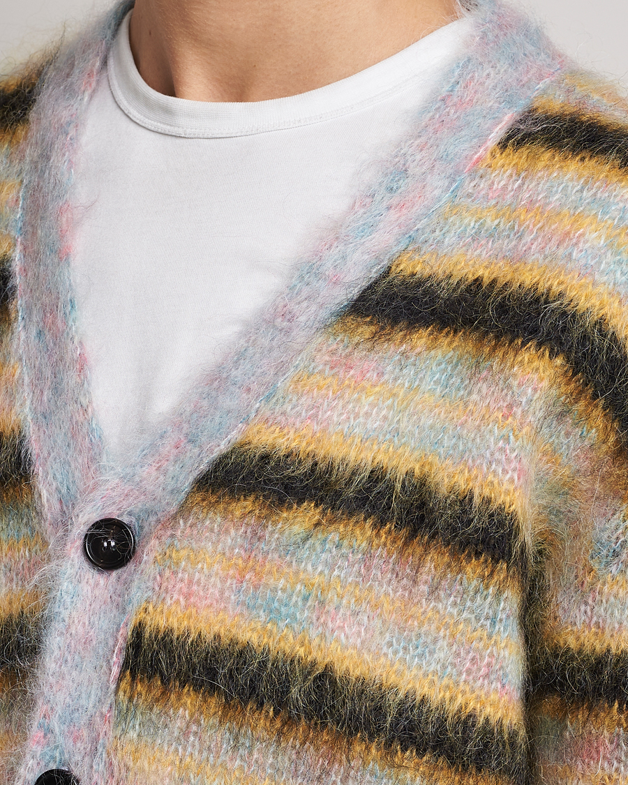 Herren | Pullover | Marni | Striped Mohair Cardigan Multicolor