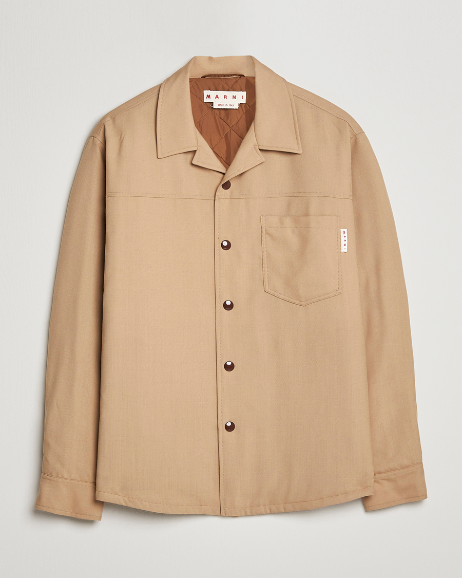 Herren | Jacken | Marni | Virgin Wool Shirt Jacket Dijon