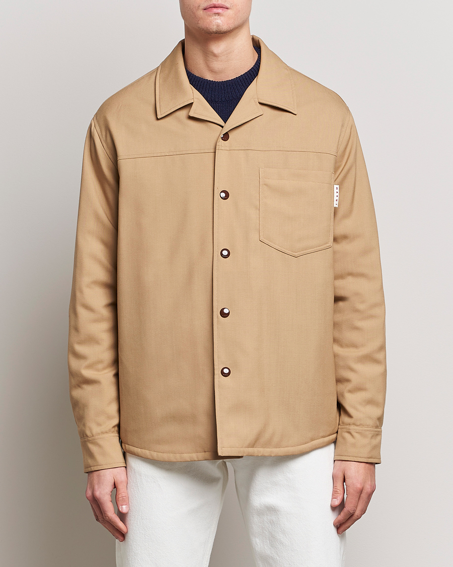 Herren | Jacken | Marni | Virgin Wool Shirt Jacket Dijon