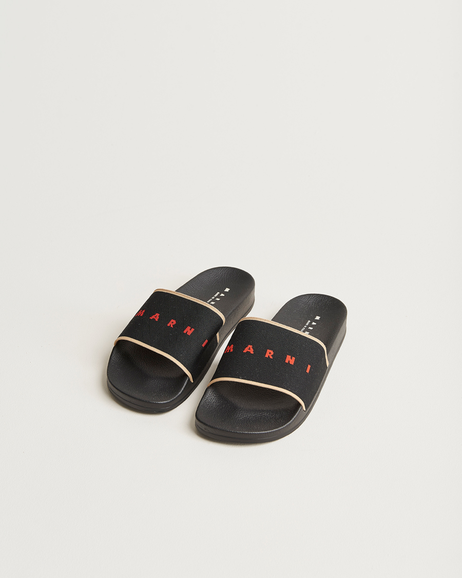 Herren | Marni Rubber Slides Black | Marni | Rubber Slides Black