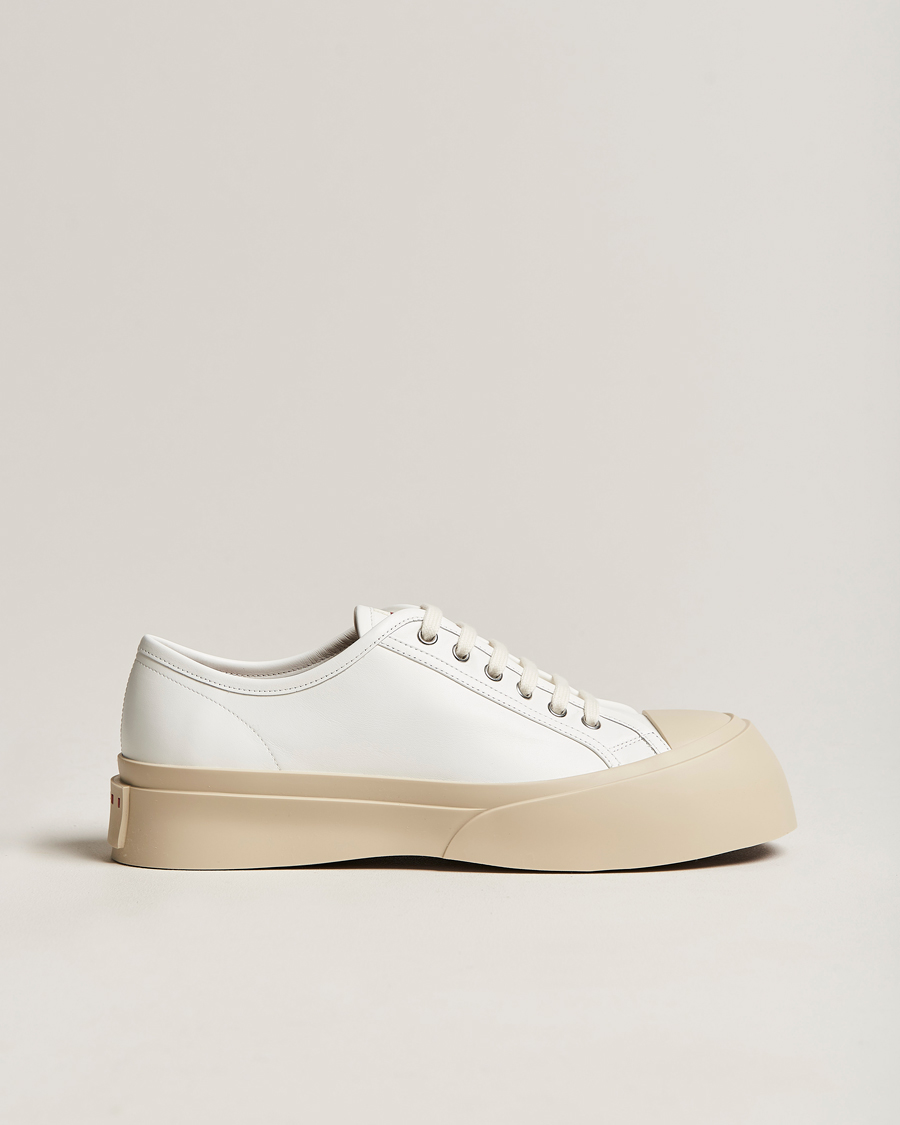 Herren | Marni Pablo Leather Sneakers Lily White | Marni | Pablo Leather Sneakers Lily White
