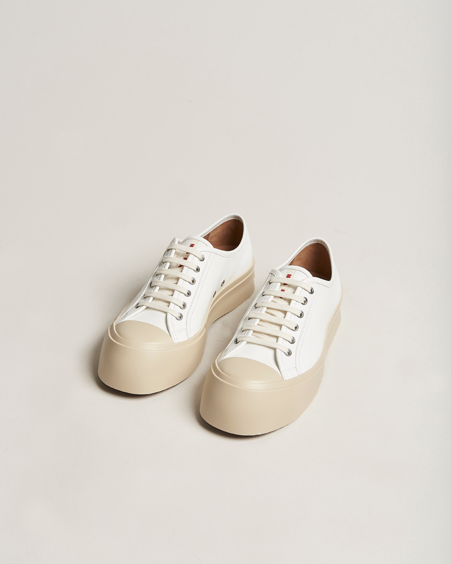 Herren | Marni Pablo Leather Sneakers Lily White | Marni | Pablo Leather Sneakers Lily White