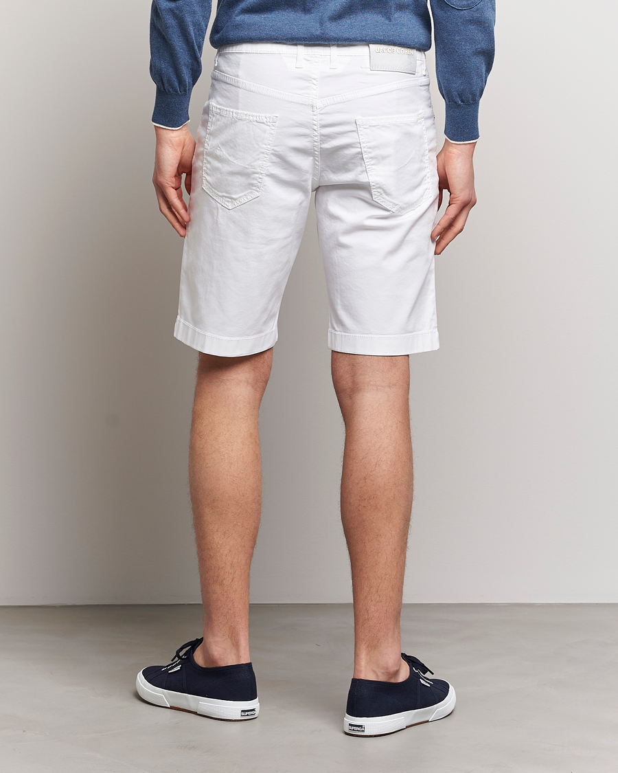 Herren | Shorts | Jacob Cohën | Nicolas Cotton Twill Shorts White