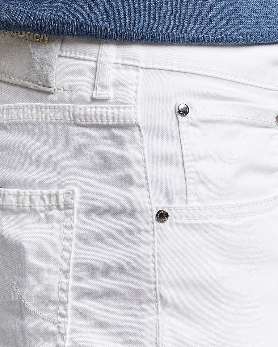 Herren | Shorts | Jacob Cohën | Nicolas Cotton Twill Shorts White