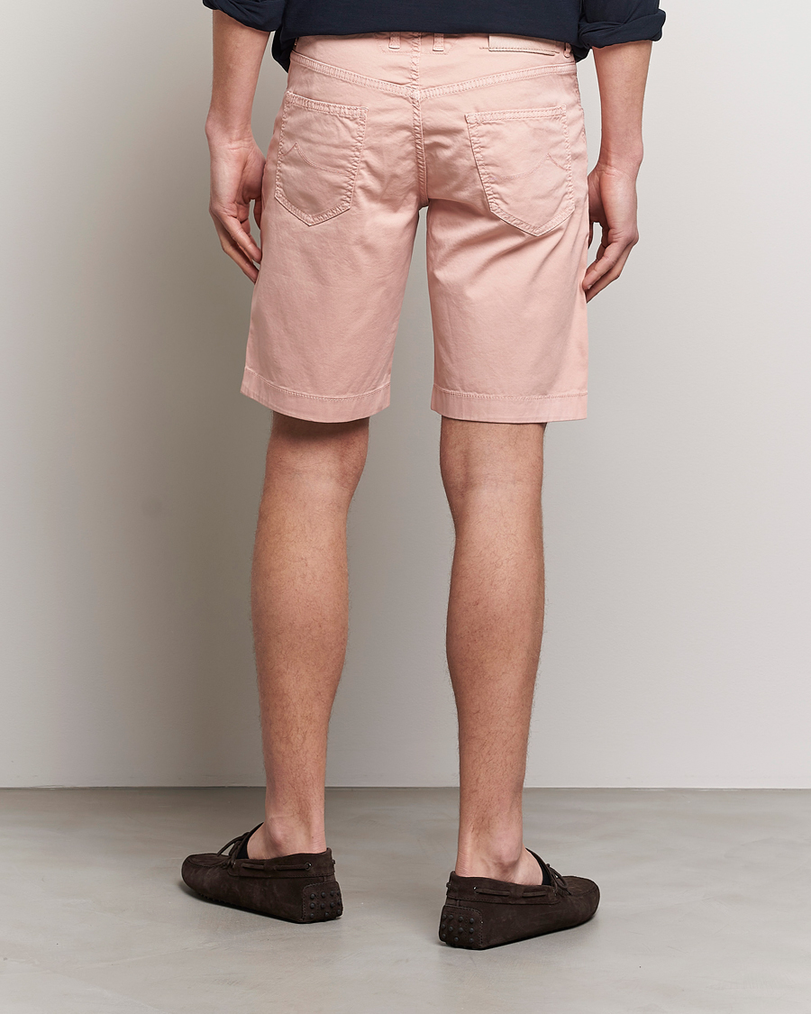Herren | Shorts | Jacob Cohën | Nicolas Cotton Twill Shorts Pink
