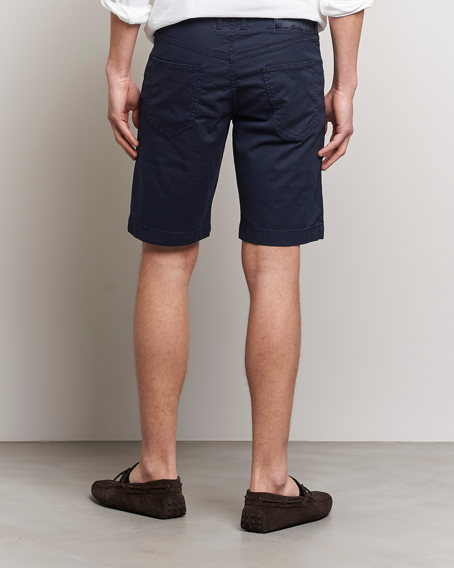 Herren | Shorts | Jacob Cohën | Nicolas Cotton Twill Shorts Navy