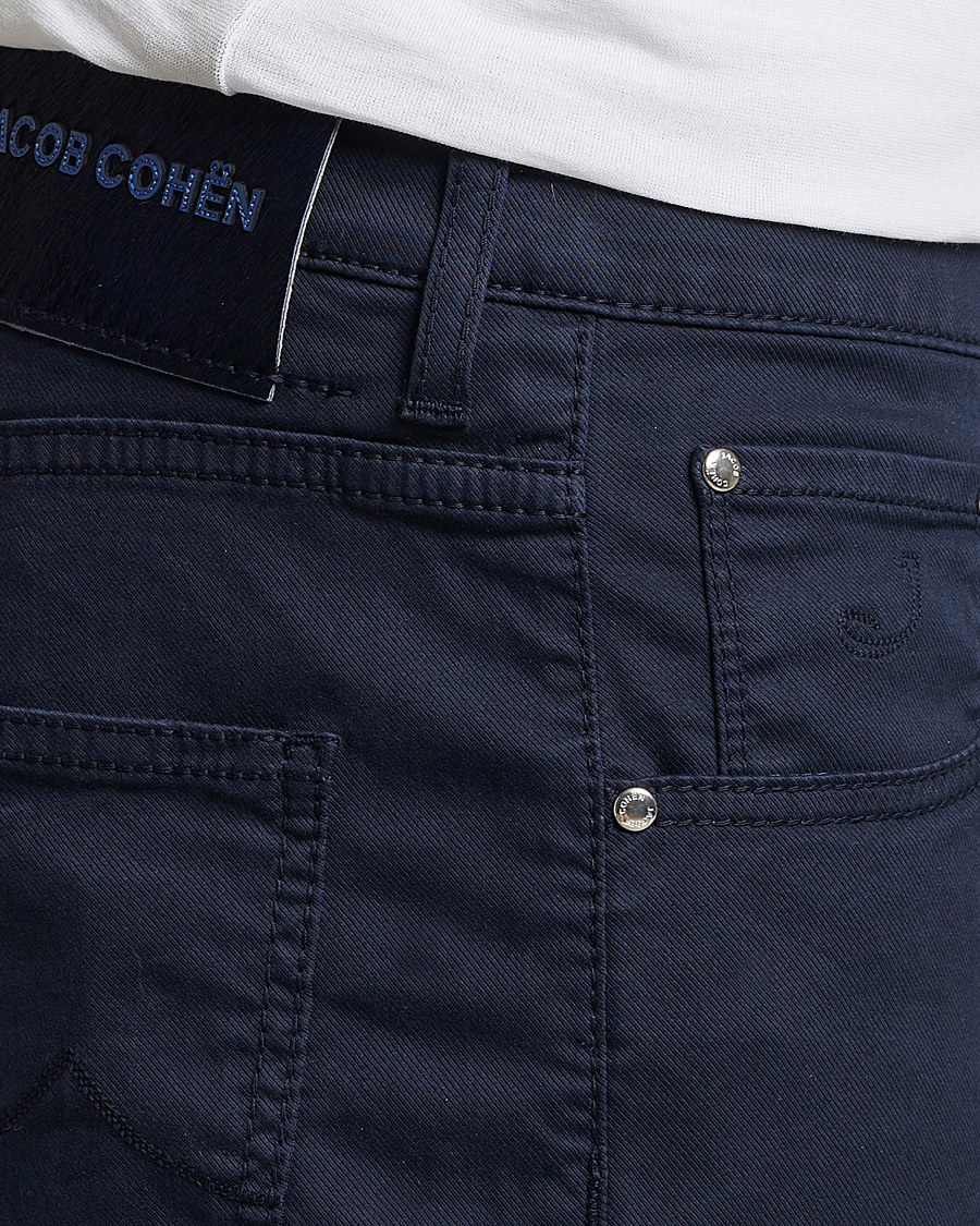 Herren | Shorts | Jacob Cohën | Nicolas Cotton Twill Shorts Navy