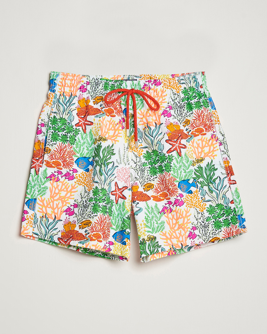 Herren | Badehosen | Vilebrequin | Moorea Swimshorts Blanc