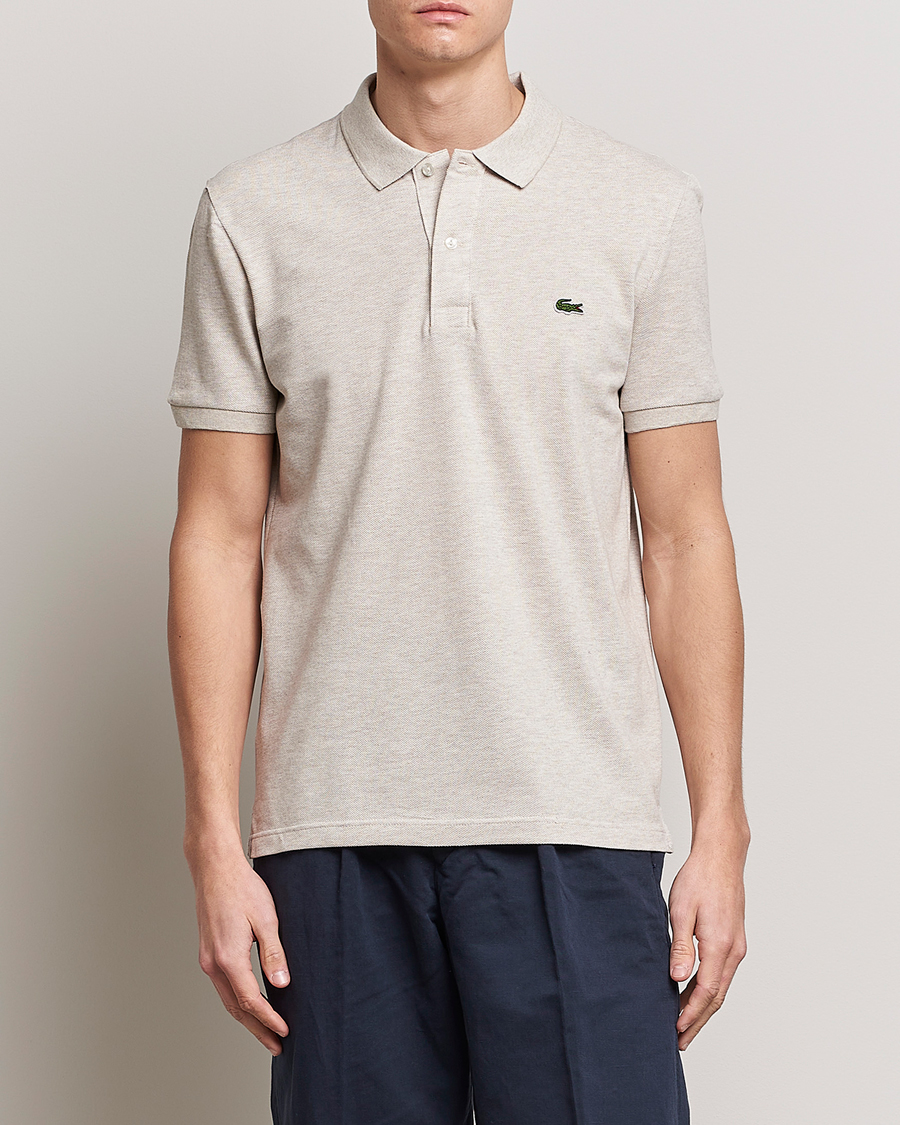Herren | Poloshirts | Lacoste | Slim Fit Polo Piké Heather Wicker