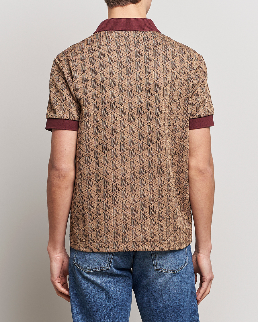 Herren | Poloshirts | Lacoste | Classic Fit Monogram Polo Viennese/Expresso