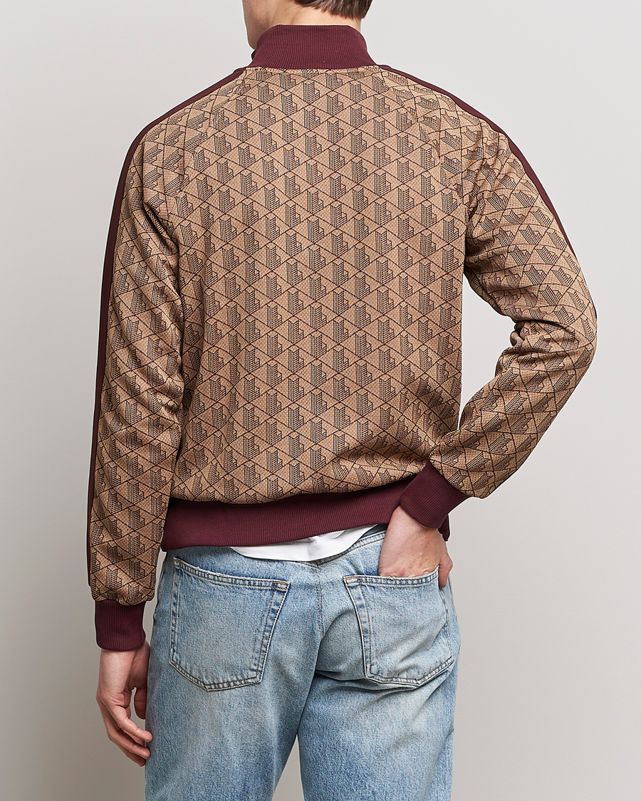 Herren | Pullover | Lacoste | Monogram Zip Sweatshirt Viennese/Expresso