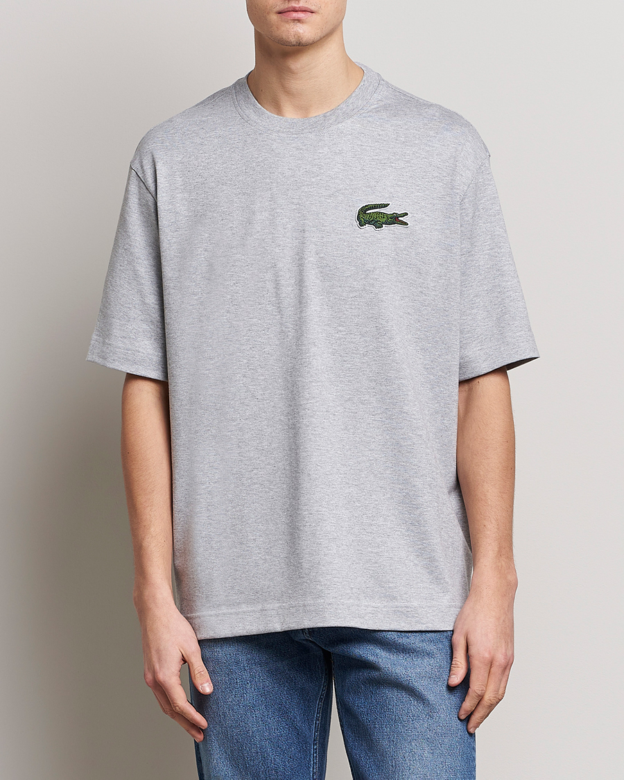 Herren | T-Shirts | Lacoste | Loose Fit T-Shirt Silver Chine