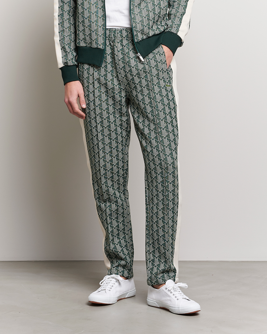 Herren | Hosen | Lacoste | Monogram Trackpant Green/Wood Shaving