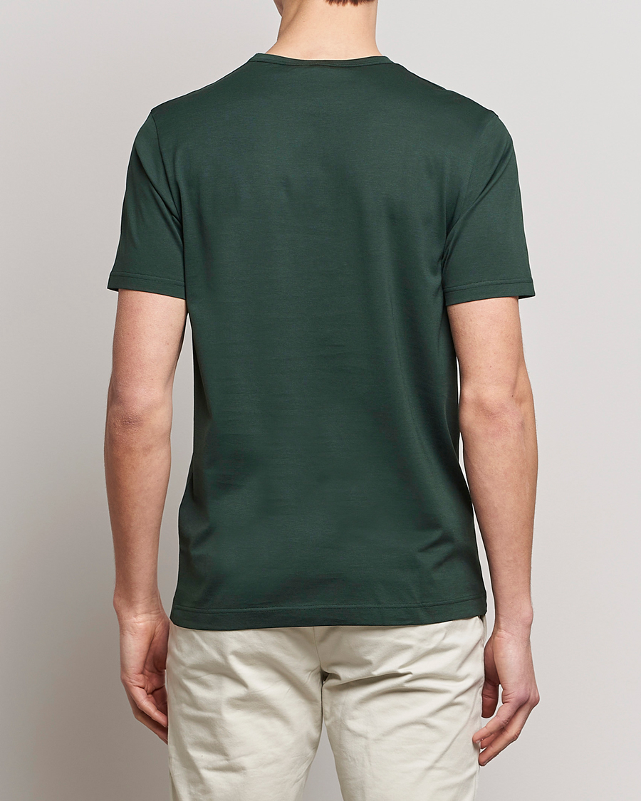 Herren | T-Shirts | Sunspel | Crew Neck Cotton Tee Seaweed