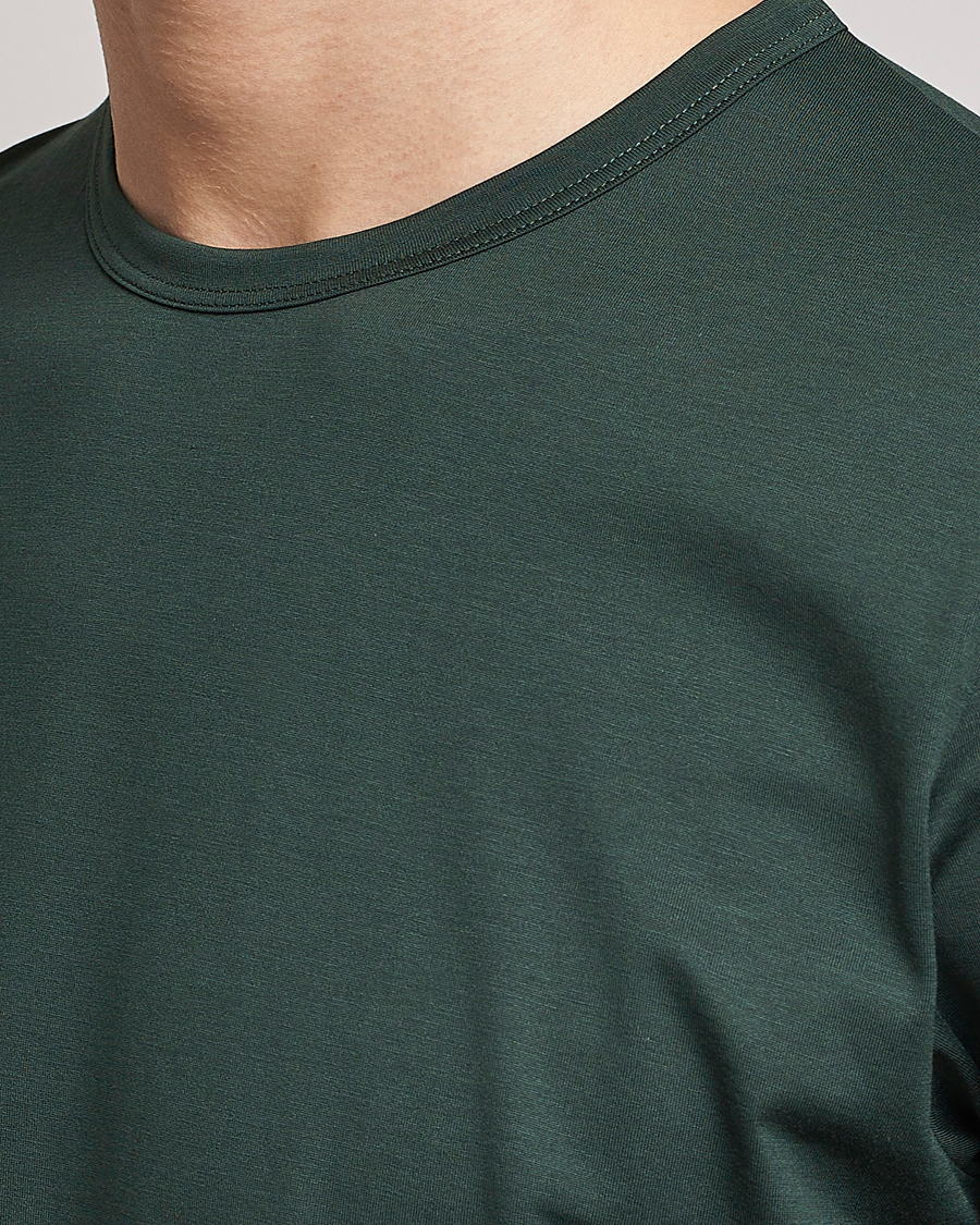 Herren | T-Shirts | Sunspel | Crew Neck Cotton Tee Seaweed