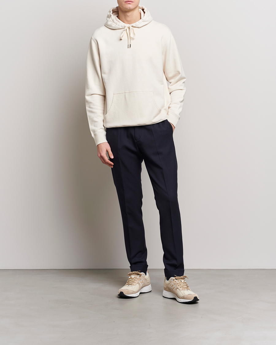 Herren | Pullover | Sunspel | Loopback Hoodie Undyed