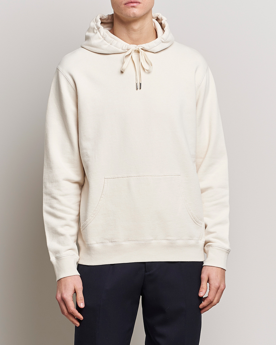 Herren | Pullover | Sunspel | Loopback Hoodie Undyed