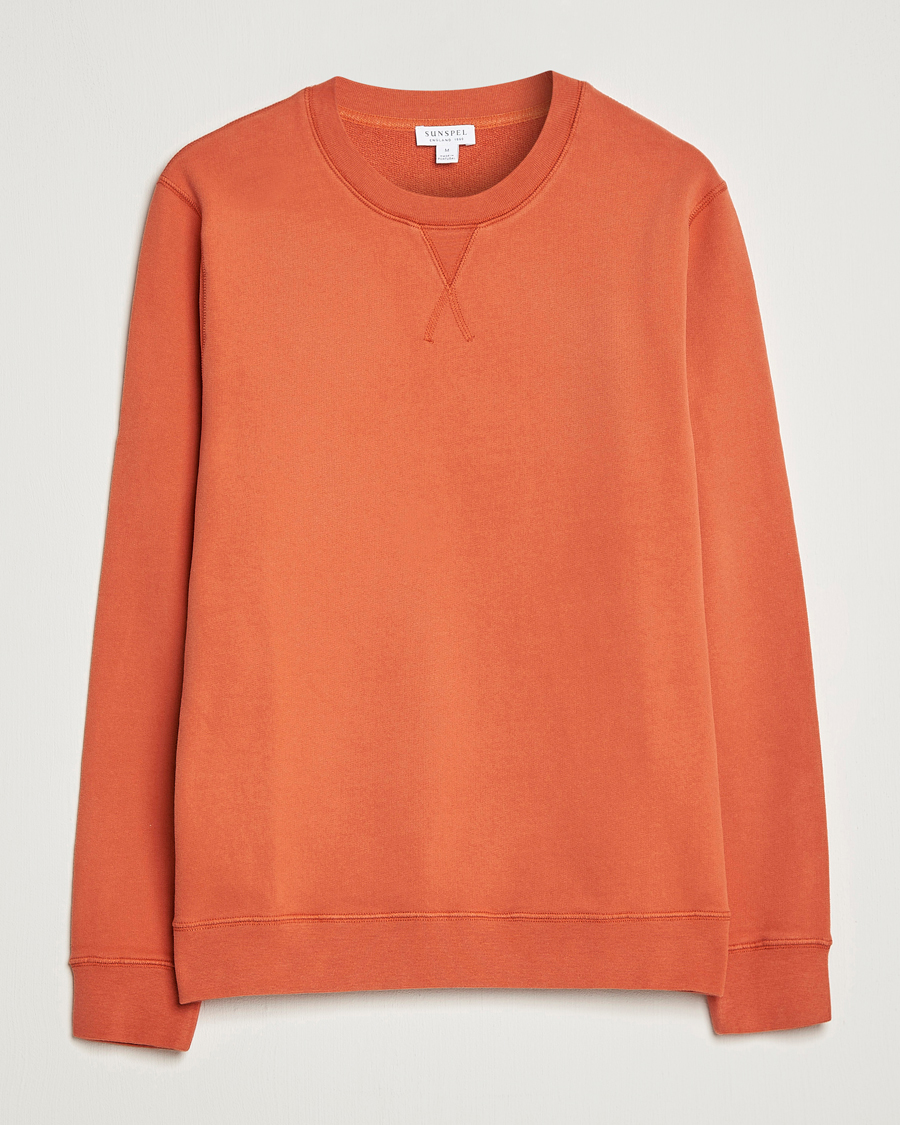 Herren | Pullover | Sunspel | Loopback Sweatshirt Burnt Sienna