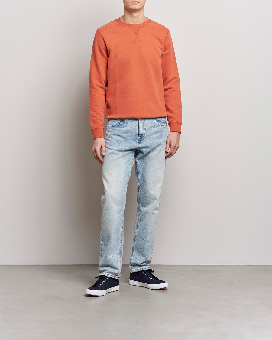 Herren | Pullover | Sunspel | Loopback Sweatshirt Burnt Sienna