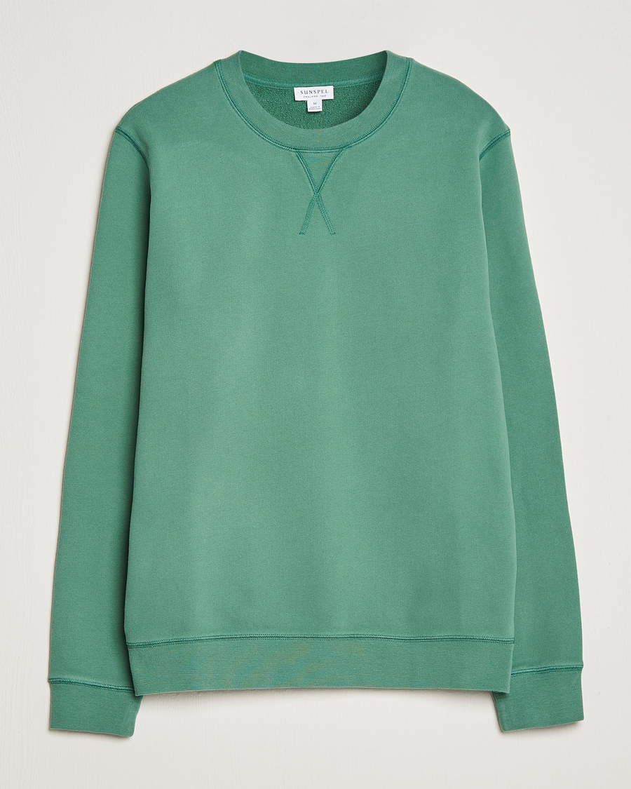 Herren | Pullover | Sunspel | Loopback Sweatshirt Thyme