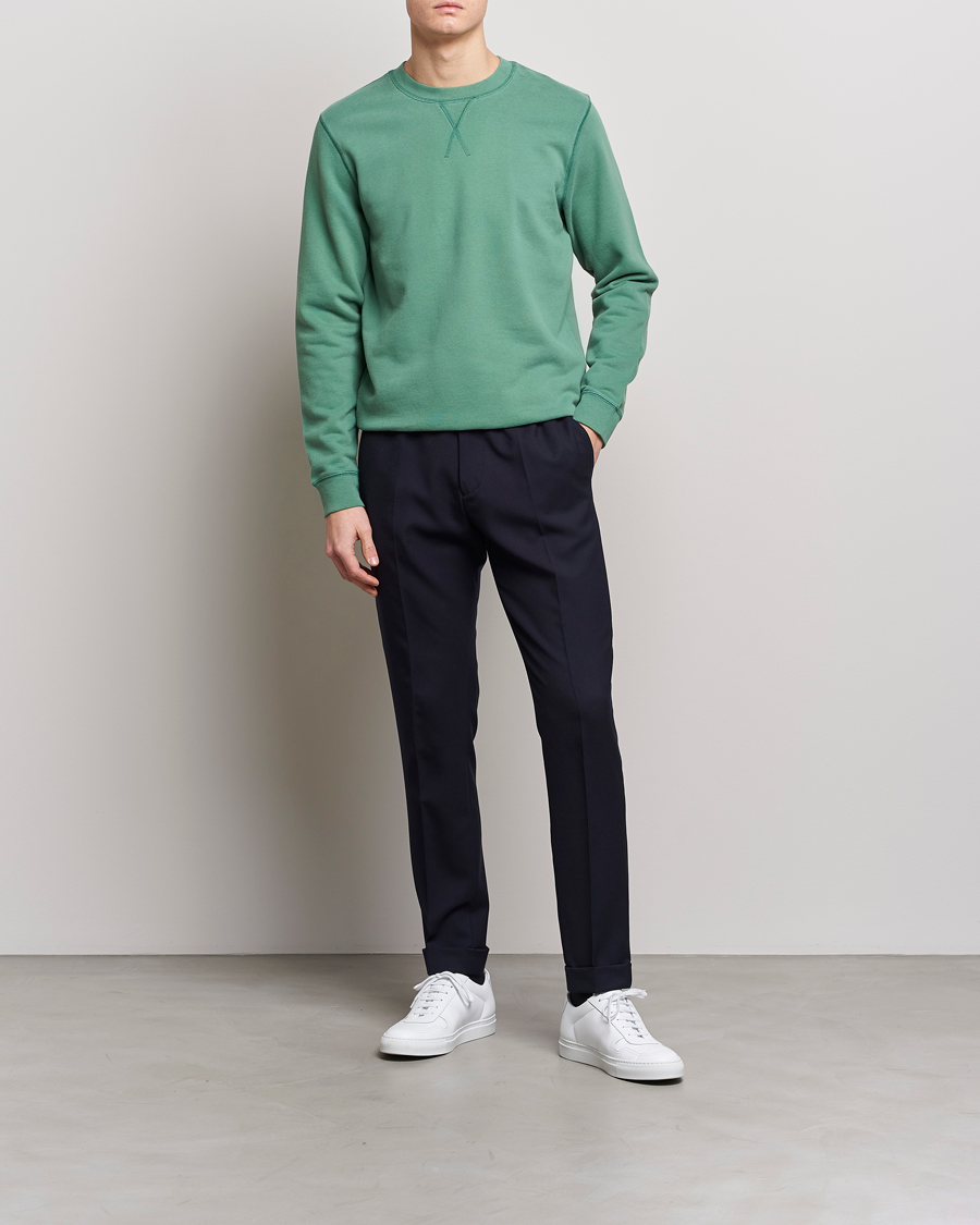Herren | Pullover | Sunspel | Loopback Sweatshirt Thyme