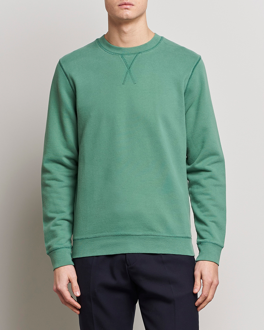 Herren | Pullover | Sunspel | Loopback Sweatshirt Thyme