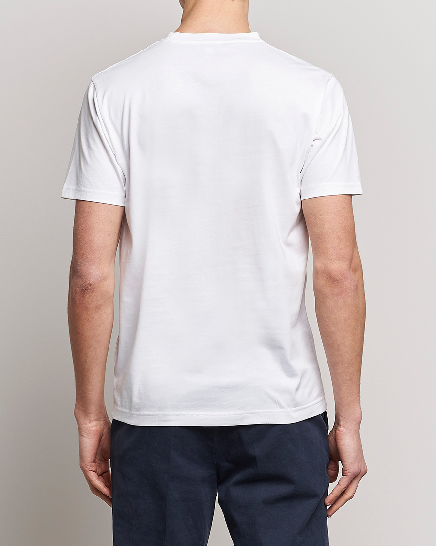 Herren | T-Shirts | Sunspel | Riviera Pocket Crew Neck T-Shirt White