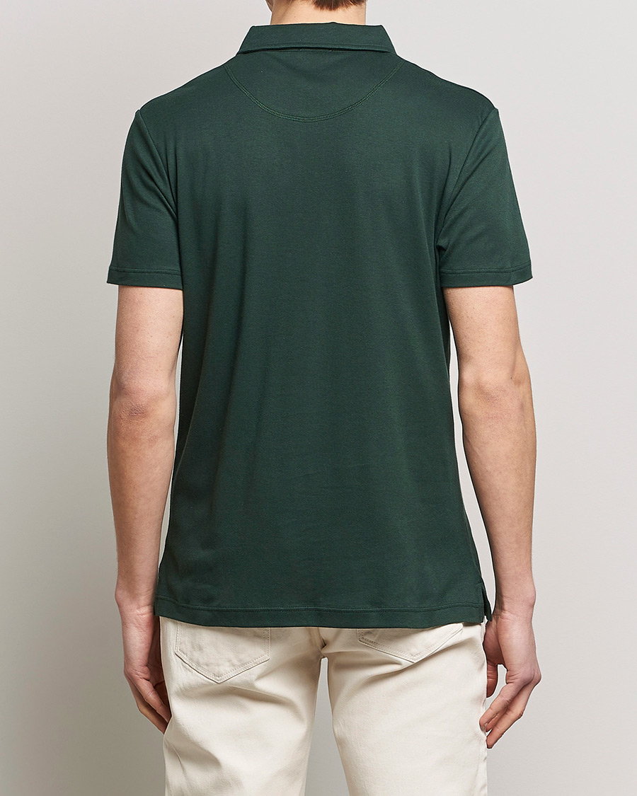 Herren | Poloshirts | Sunspel | Sea Island Jersey Riviera Polo Seaweed