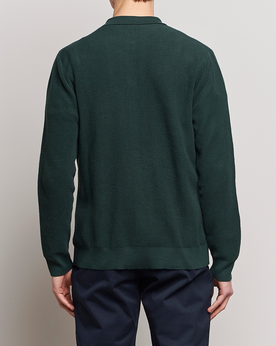 Herren | Pullover | Sunspel | Knitted Cotton Jacket Seaweed
