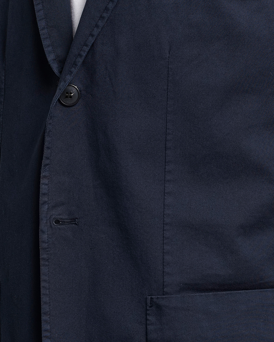 Herren | Sakkos | Sunspel | Cotton Stretch Jacket Navy