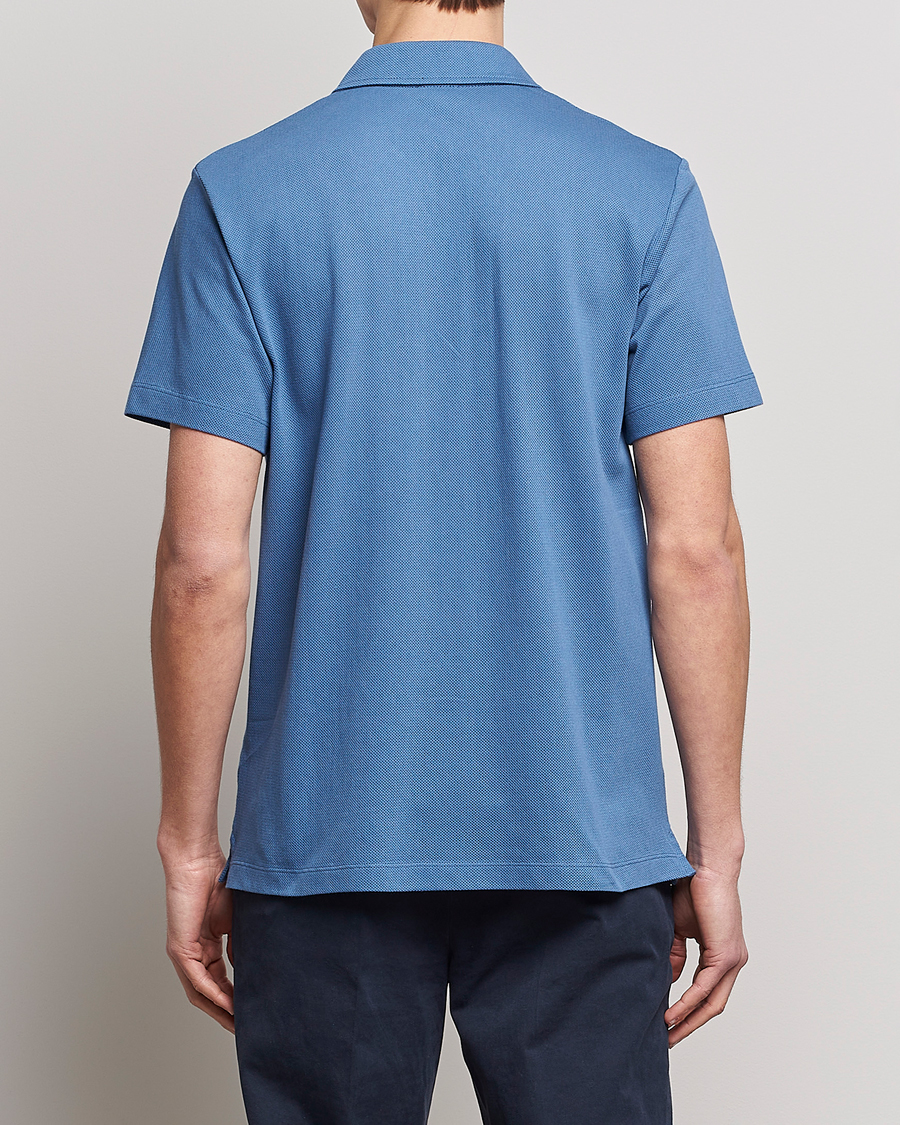 Herren | Poloshirts | Sunspel | Riviera Resort Shirt Blue Stone