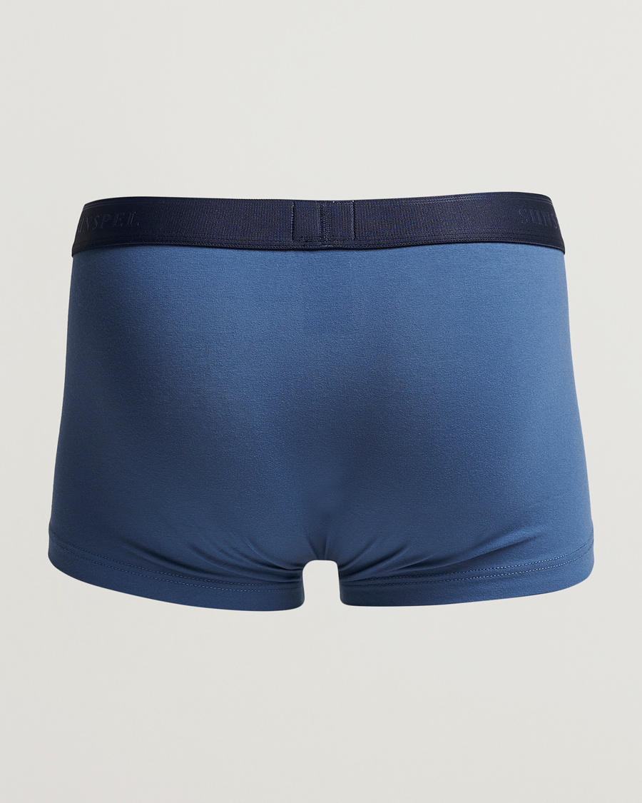 Herren | Unterwäsche | Sunspel | Cotton Stretch Trunk Atlantic Blue